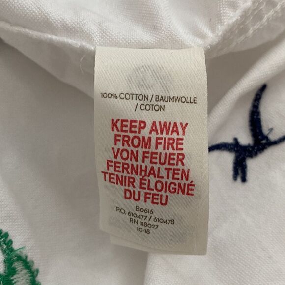 Mini Boden White Button Down Embroidered Dinosaur Shirt - Picture 12 of 13